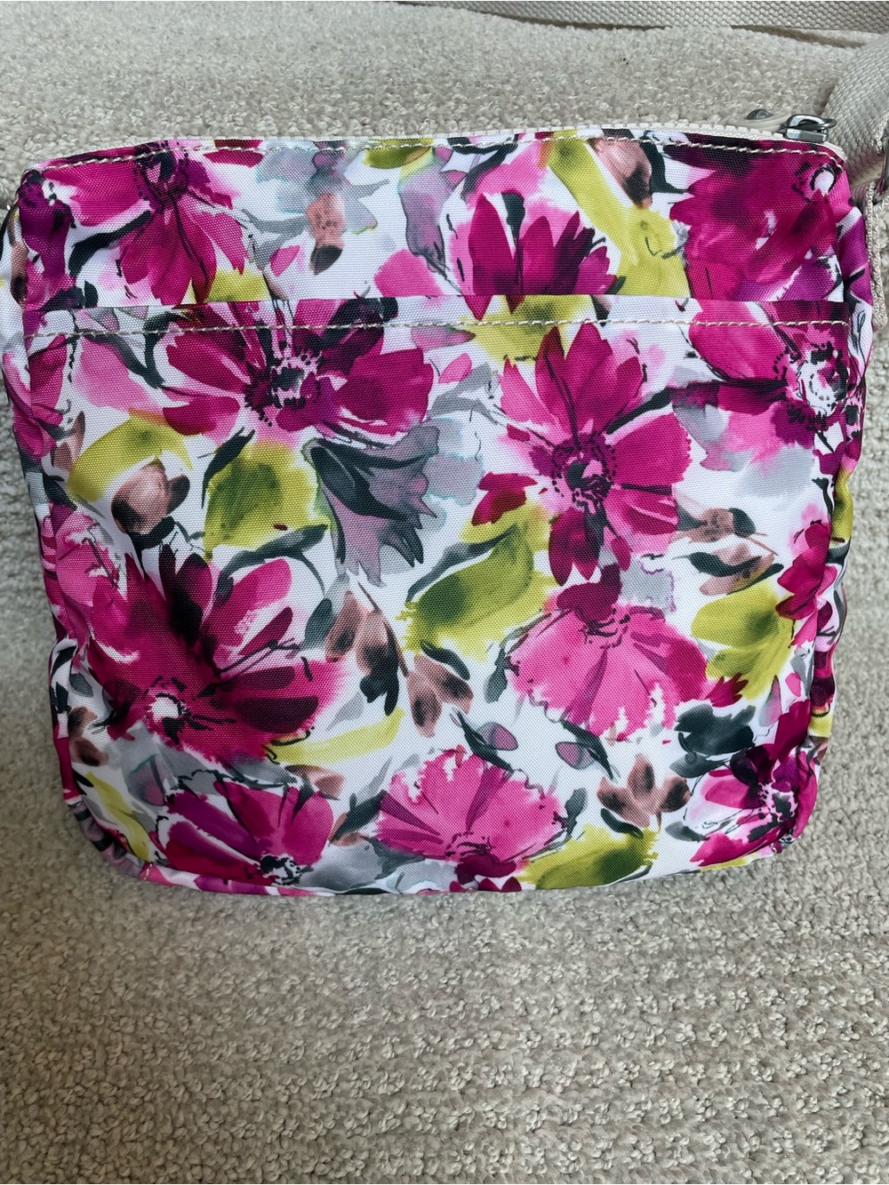 Kipling Sebastian Blushing Posies Floral Crossbody Adjustable Strap Bag Purse - Picture 5 of 15